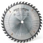 Ridge Carbide 10" 40T Top Saw Blade 5/8" Bore Thin Kerf +15 Hook-0