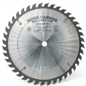 Ridge Carbide 10" 40T Top Saw Blade 5/8" Bore Thin Kerf +15 Hook-0