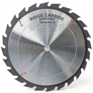 Ridge Carbide 10" 24T Super Rip Table Saw Blade Top Grind Thin Kerf-0