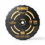 DEWALT 10-Inch Miter / Table Saw Blade, ATB, Ripping, 5/8-Inch Arbor, Tough Coat, 24-Tooth (DW7124PT)-0
