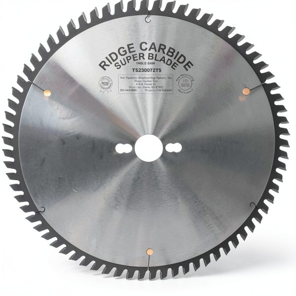 Ridge Carbide 300mm 72T, Panel Saw Blade, Triple Chip Grind (TCG),+5° Hook, 30mm Bore, Plate Thickness .087", Full Kerf (0.125") for Cutting Wood-0