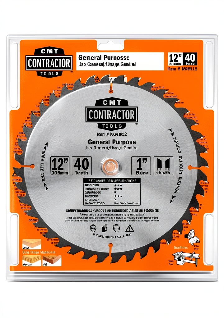 Installing CMT K06014 ITK Contractor General Purpose Saw Blade 14