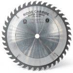Ridge Carbide 10" 40T Super Combination Table Saw Blade, Raker Grind (4+1),+15° Hook, 5/8" Bore, Plate Thickness 0.094", Full Kerf (0.125") Super Combination Blade for Cutting Wood and Sheet Goods-0