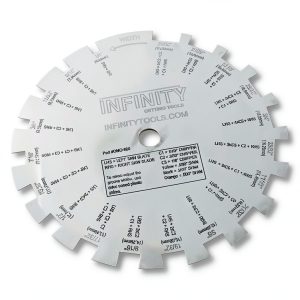 Infinity Cutting Tools Dado Measuring Gauge HSS 0.003" Accuracy-0