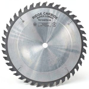 Ridge Carbide 10" Table Saw Blade with 40T Raker Grind for Wood and-0